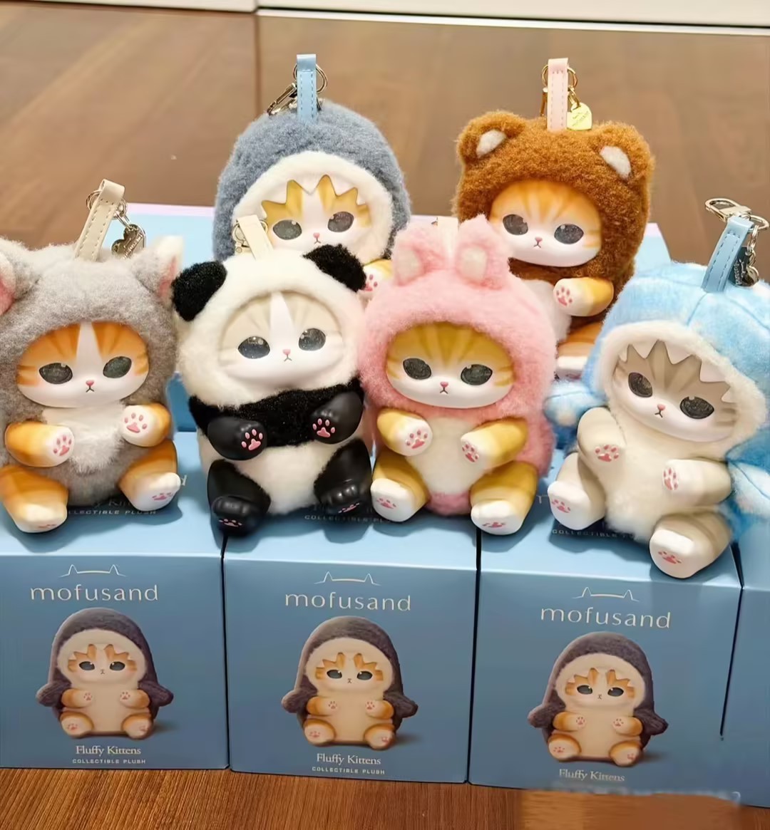 Authentic Miniso Mofusand Kiramekko Fluffy Kittens Series Plush