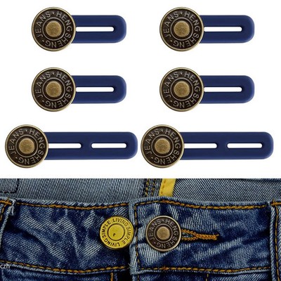 6er Jeans Knopfverlängerung Hosen Extender elastisch Damen Herren Set 6er Z