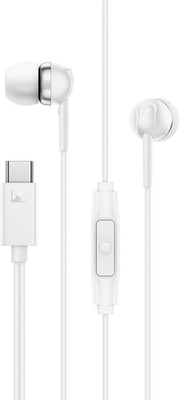 Sennheiser CX 80U In-Ear Headphones, USB C Connection, White