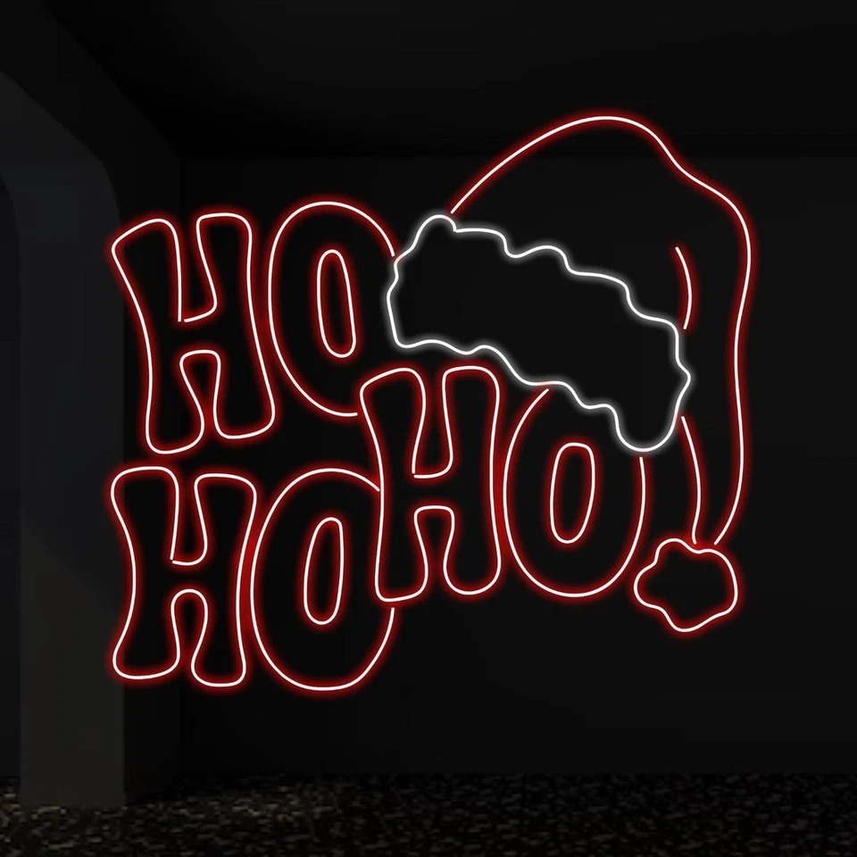 Letrero de neón Feliz Navidad LED para pared decoración interior fiesta hogar bar Foto 4 de 4