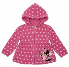 VTG Disney baby Disney Store Fleece Hoodie Full Zip 24 Mos Minnie Mouse Pink