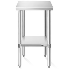 24x18 Stainless Steel Table, NSF Commercial Restaurant Kitchen Prep  Work Table