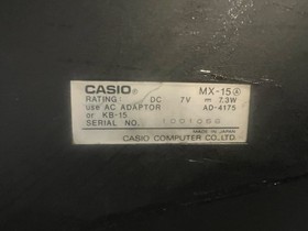 MSX MX-15 Type B CASIO Personal Computer Japan As Is
