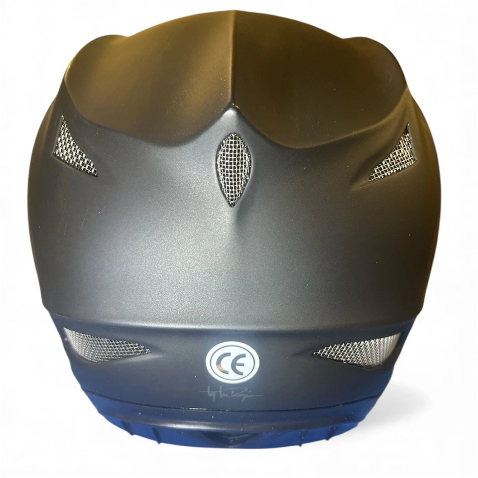 Troy Lee D3 Fiberlite Downhill MTB Helmet Mono Matte Black Large (58-59cm) - Image 4 of 4