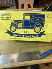 Y4-19 LIBERTY 1:25 SCALE DIE CAST BANK -1931 FORD PANEL TRUCK EASTWOOD AUTO CLUB