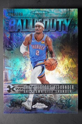 Shai Gilgeous-Alexander 2025-26 Topps Chrome Ball of Duty Teal /299 #BD-6