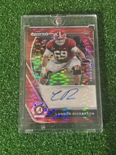 2021 Panini Prizm Draft Picks - Draft Picks Autographs Landon Dickerson 