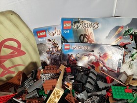 LEGO Vikings - Lot Of Legos From Sets 7017, 7018, 7019 With Minifig - READ DISC!