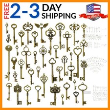 42pcs Mixed Vintage Skeleton Keys, 42 Styles Key, Each 1piece
