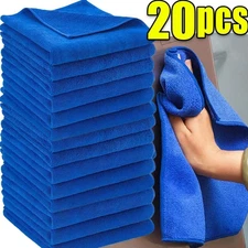 20pcs Microfiber Cleaning Towels for Car Wash & Household Use - NEW