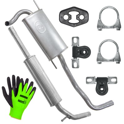 Schaldampferset Auspuff für Volkswagen Lupo 1 I Polo 3 III 6N 1.0|1.3|1.4|1.6