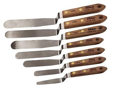 Albion Engineering 7-Piece Classic Offset Caulk Tooling Spatula Set