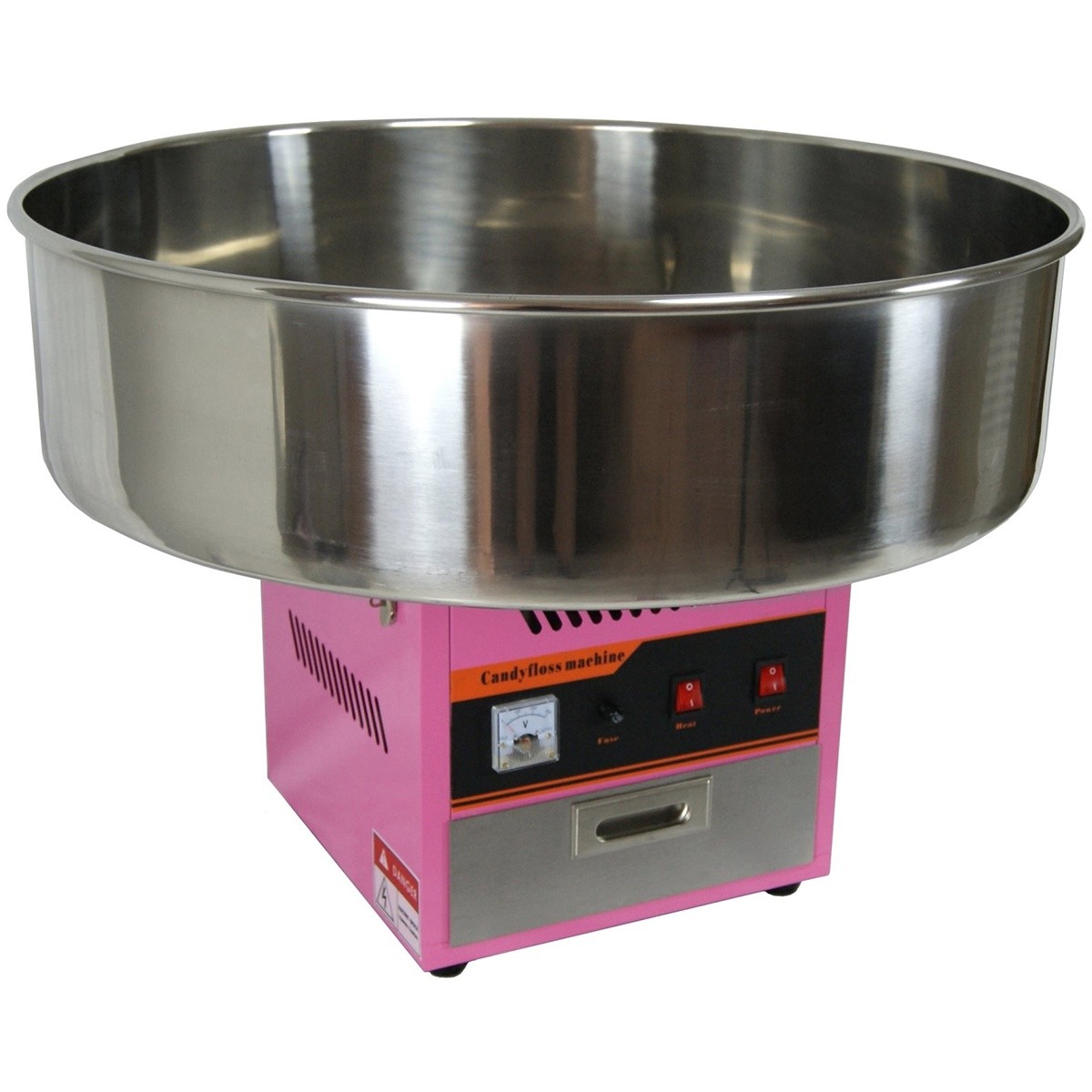 Machine barbe à papa professionnelle avec cuve de 72 cm pour événements