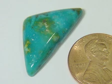 BUTW blue ridge turquoise 27 x 14 mm free form lapidary cabochon gemstone 5034B