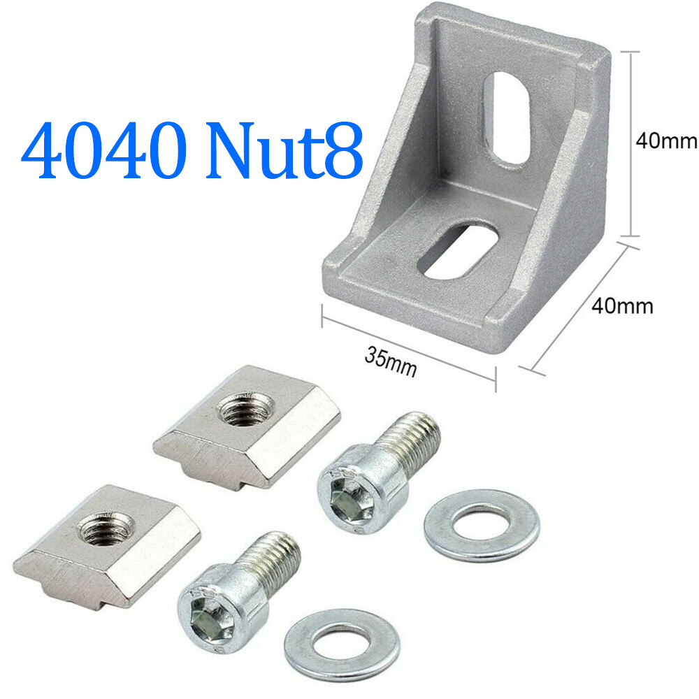 10stk Befestigungsmaterial Winkel Befestigung, Aluprofil 40x40