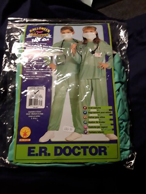 Kinder Buchwoche Kostüm Unisex E R Arzt, Alter 8-10 Jahre, brandneu 