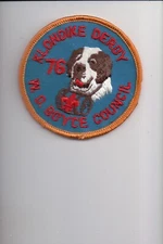 1976 W.D. Boyce Council Klondike Derby patch
