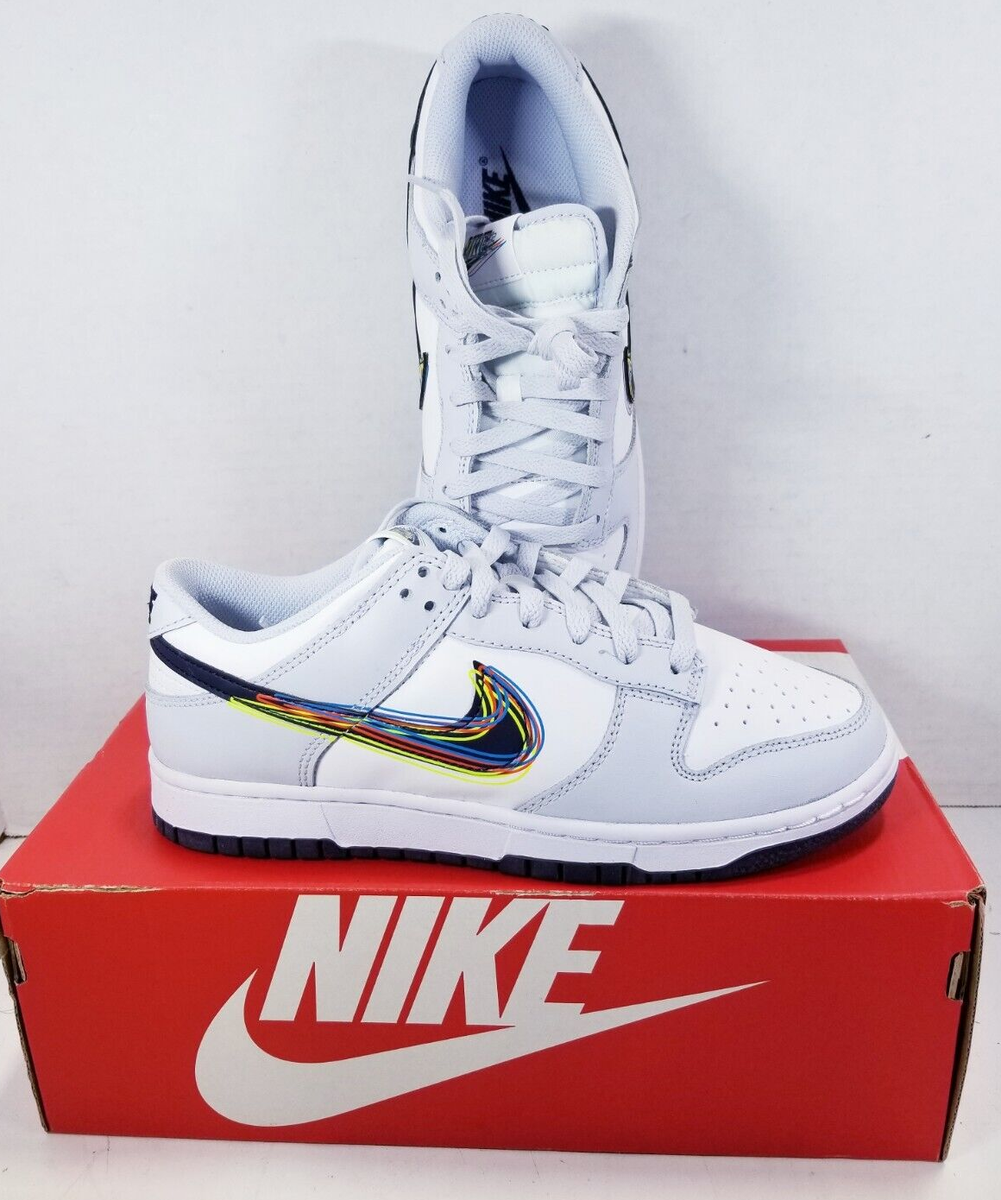 Nike Dunk Low 3D Swoosh (DV6482-100) Sz 8(M)9.5(W) 196149049960 | eBay