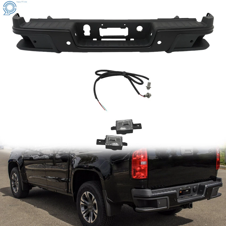 Rear Step Bumper Assembly For Chevy Colorado GMC Canyon 2019 2020 2021 W/ Park - Image 2 of 4