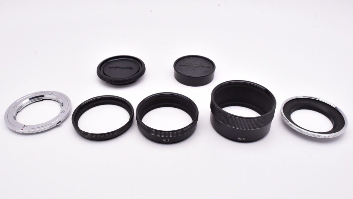 Genuine Minolta SR Extension Tube Set 5-piece EB, El, 1, 2