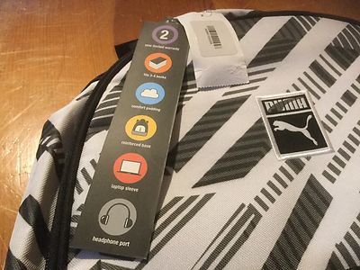NWT Puma Stylish Black and White Backpack Amazon main image 2