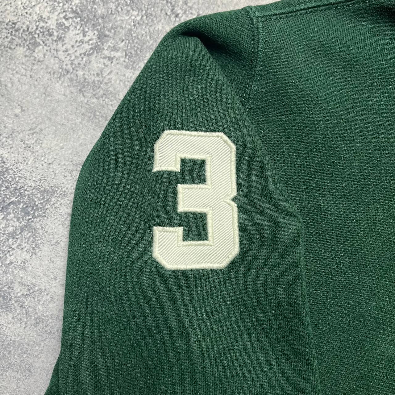 Polo Ralph Lauren Big Pony №3 Felpa con Cappuccio Zip Uomo Taglia S Manica Lunga Verde