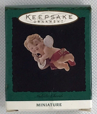 1994 Hallmark Keepsake Christmas Tree Ornament Miniature Melodic Cherub
