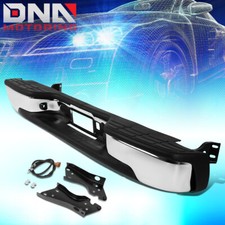 For 1999-2007 Chevy Silverado Gmc Sierra 1500 2500 Complete Chrome Rear Bumper