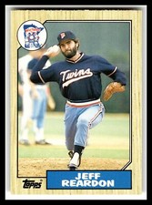 1987 Topps Traded #98T Jeff Reardon