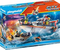 Playmobil 70140 City Action Feuerwehr Boot Rescue LöScheinsatz Rettungsschiff