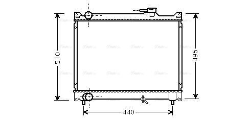 SZ2046 AVA Radiator FIT SUZUKI GRAND VITARA (1998) 2.5