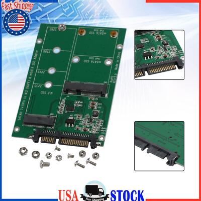 M.2 B / B+M KEY NGFF 2.5'' mSATA SSD to SATA III Board Converter Adapter Card