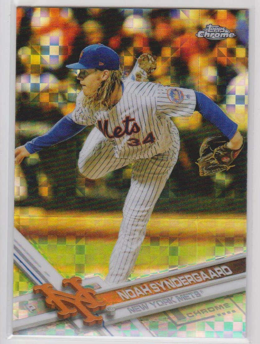 NOAH SYNDERGAARD 2017 TOPPS CHROME XFRACTOR METS K1 | eBay