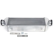 3 Inch Inlet Outlet  Aluminum Polished Turbo Intercooler Front Mounted Universal