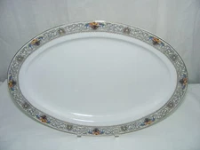 Vintage Royal Bavarian China Jaffrey Pattern Hutschenreuther 15" Meat Platter