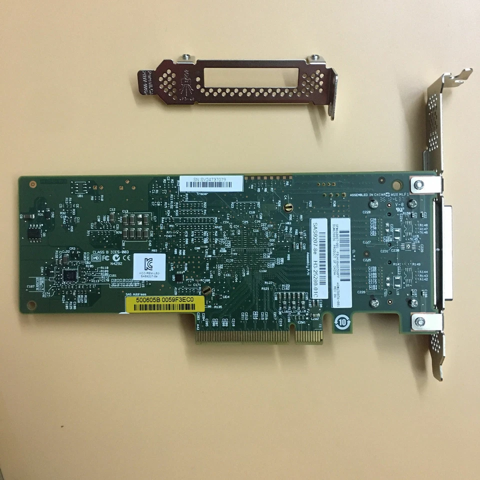 HP 638836-001 H221 PCIe 6GB 2.0 SAS/SATA 8 Port HBA 660087-001 SAS 9207-8e - Image 3 of 3