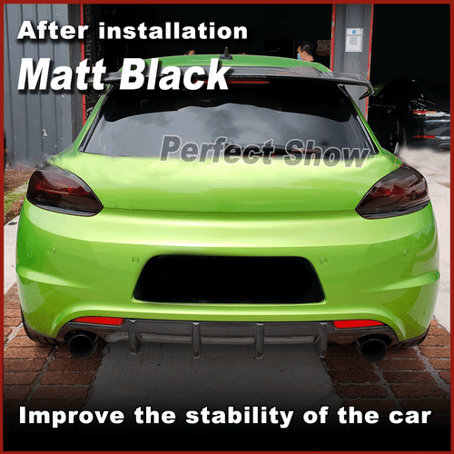 Difusor trasero negro mate para VW Scirocco R 2009-2014 difusor labio - Imagen 4 de 12