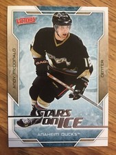 07 08 Upper Deck ANDY MCDONALD Victory Stars On Ice Hockey card #SI20 Anaheim