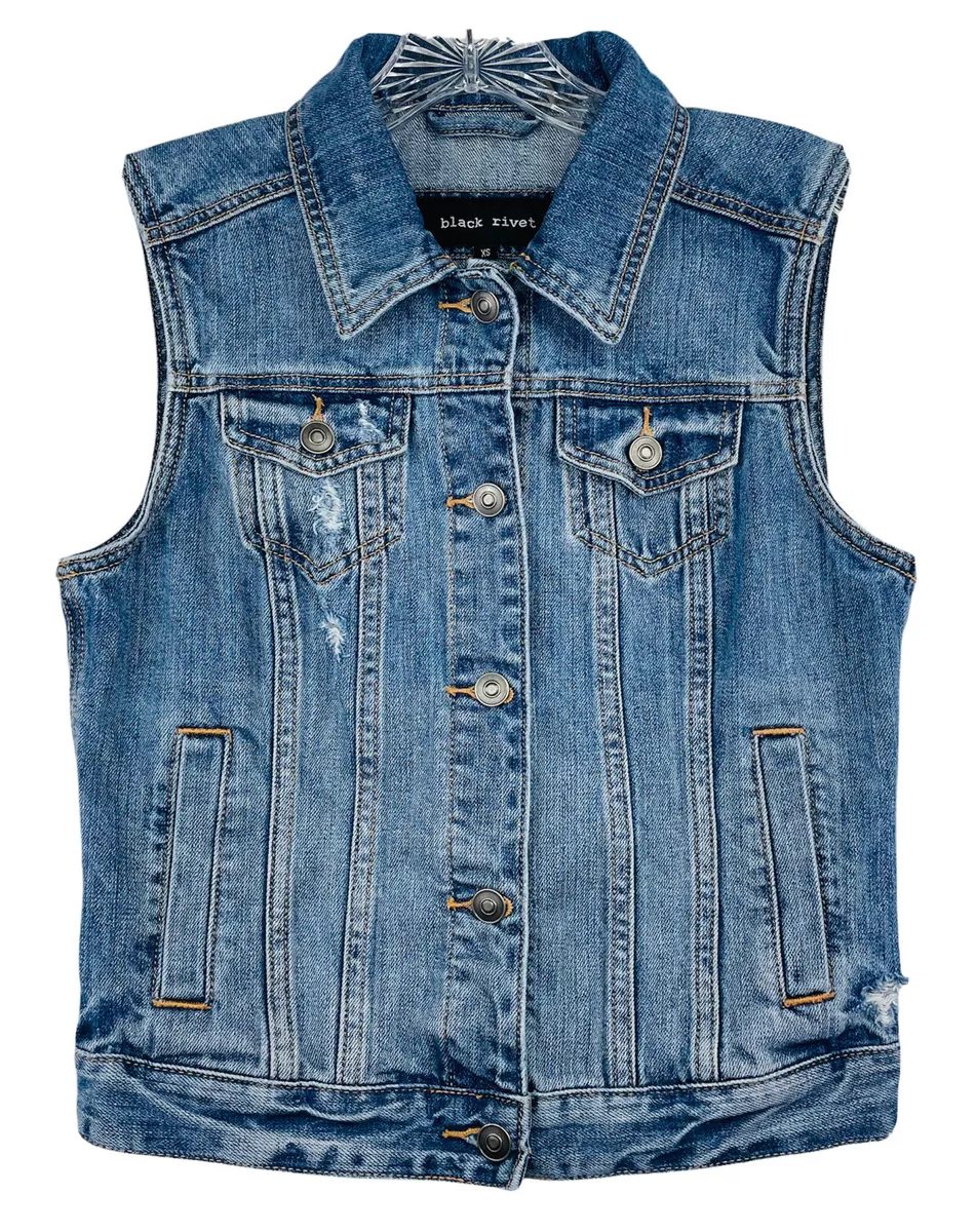 Black rivet sale vest