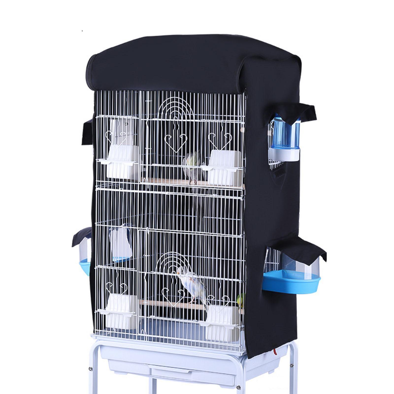Bird Cage Cover Windproof Hook and Loop Door Cover Pet Blocking Light ...