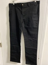New Chaps Approved Schoolwear Boys Size 18 Husky Black Chinos