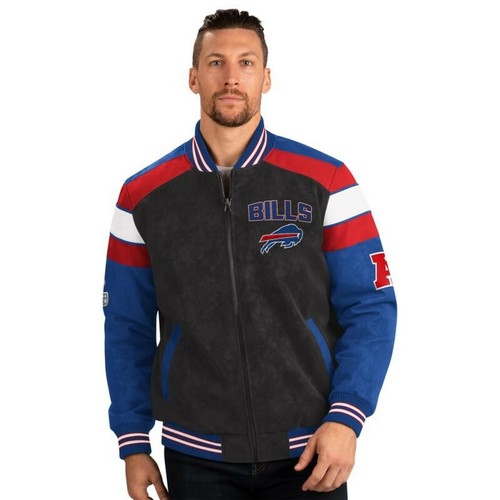 Buffalo Bills NFL Suede Leather Jacket 