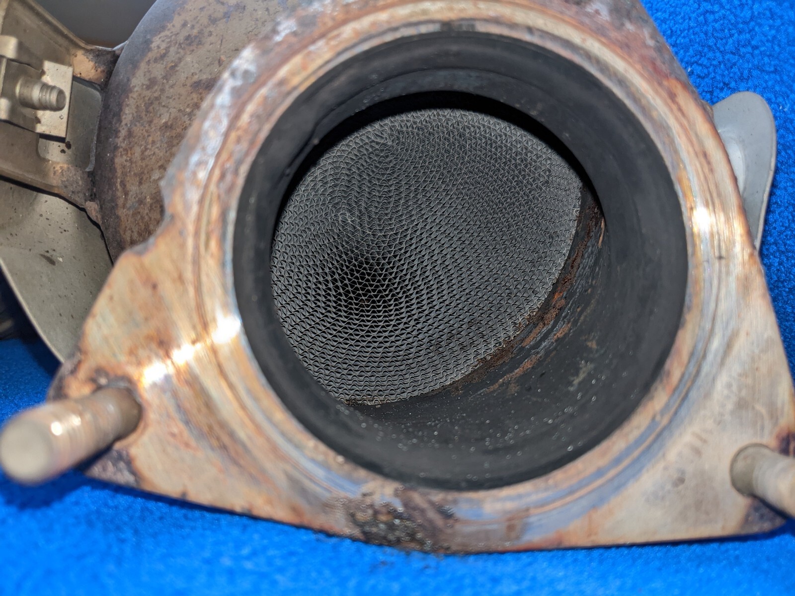 oem Bentley Continental Flying Spur secondary resonators exhaust pair down pipes