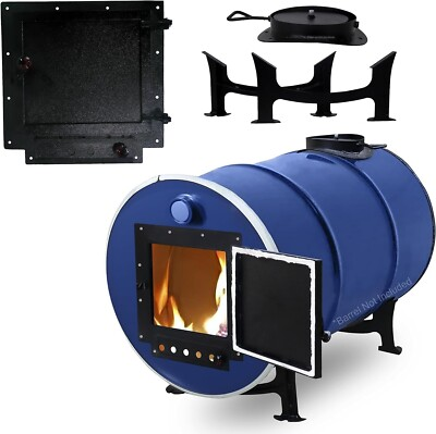 #ad barrel wood stove kit for 55 Gallon Drum–Perfect For 30 55 Gallon Wood Stove Kit $99.99