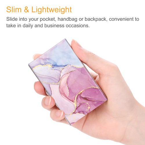 Business Card Holder Stainless Steel Professional Slim Name Card Case Organizer - Picture 4 of 14