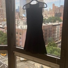 Zara Mini Black Lace Dress Size M Cocktail Events