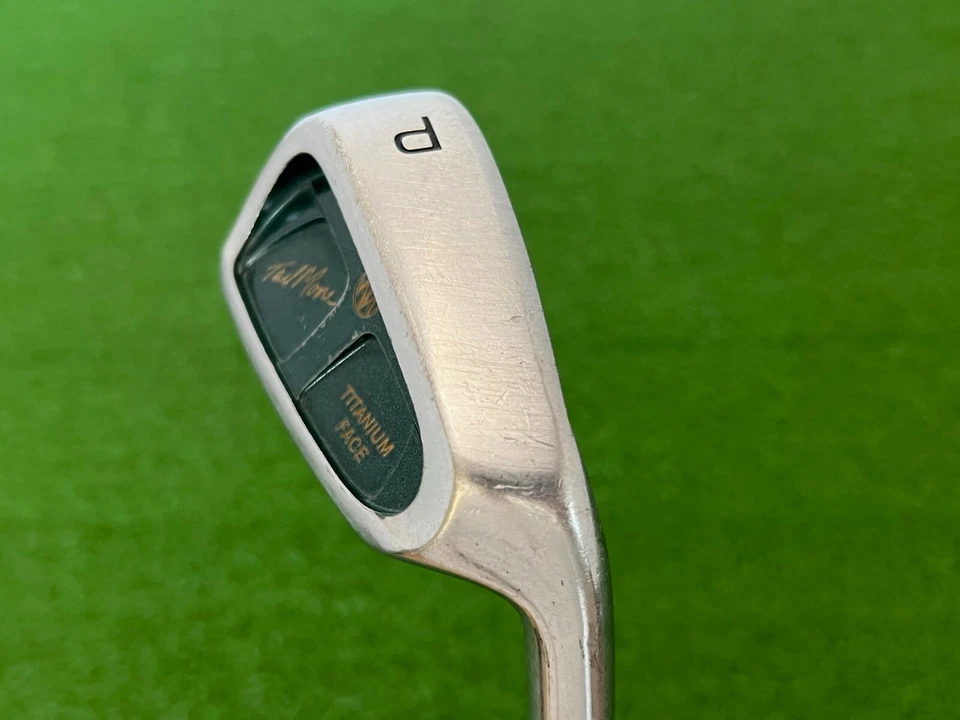 TAD MOORE Titanium Face PITCHING WEDGE Right Handed Graphite Stiff Flex Used PW - Image 3 of 4