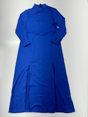 Shien Womens Blue Long Sleeve Dress Size 1XL