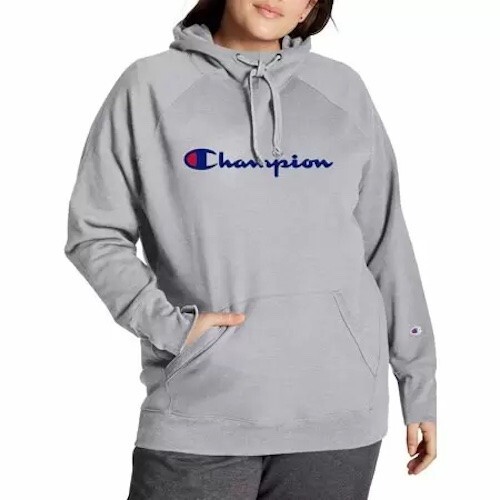 Graphic Hoodie Lower Champion Hoodie Champion L109310 Womens Grey
