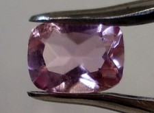 SIMULATED MORGANITE 8 X 6 MM CUSHION CUT BEAUTIFUL PINK COLOR